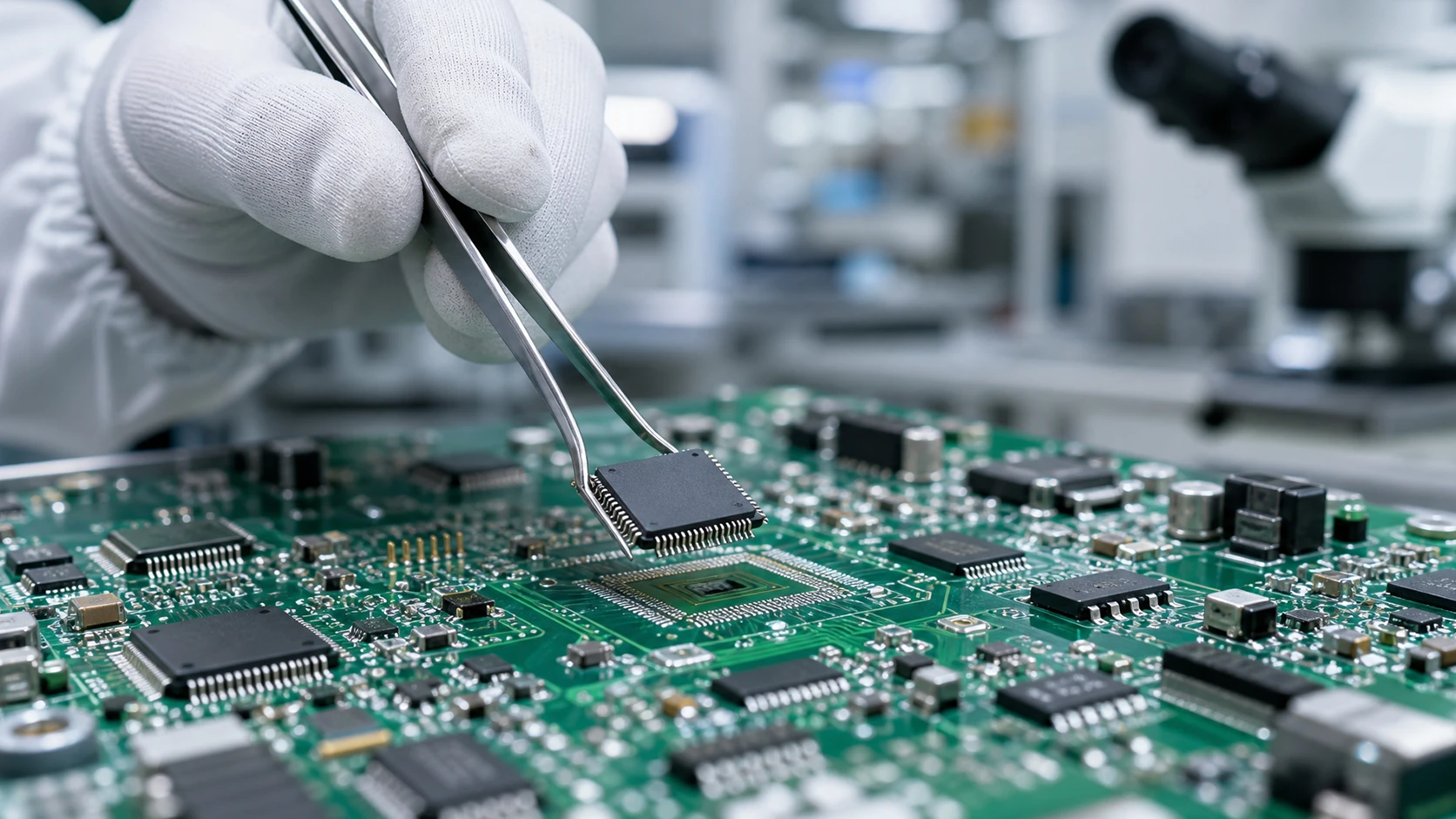 Illustrative circuit board component placement